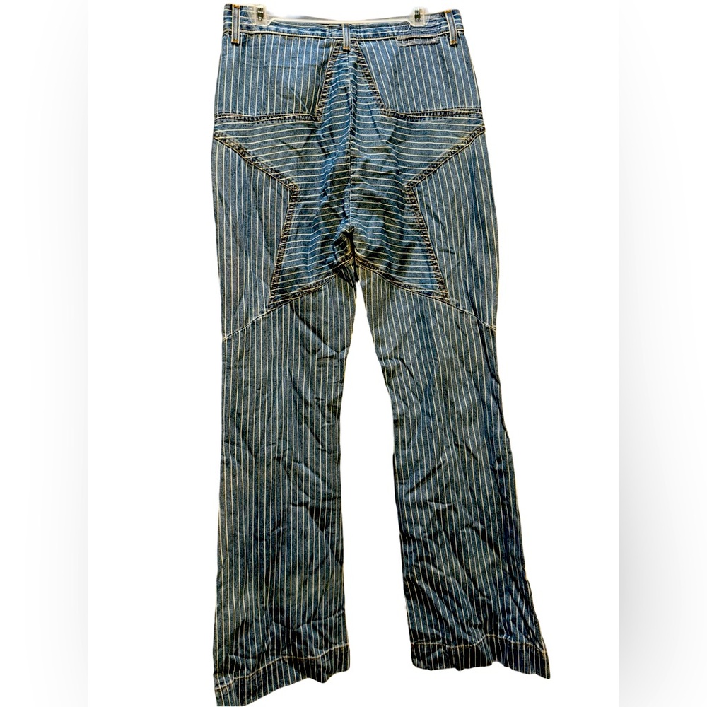 REVICE Flare Pinstripe Jeans